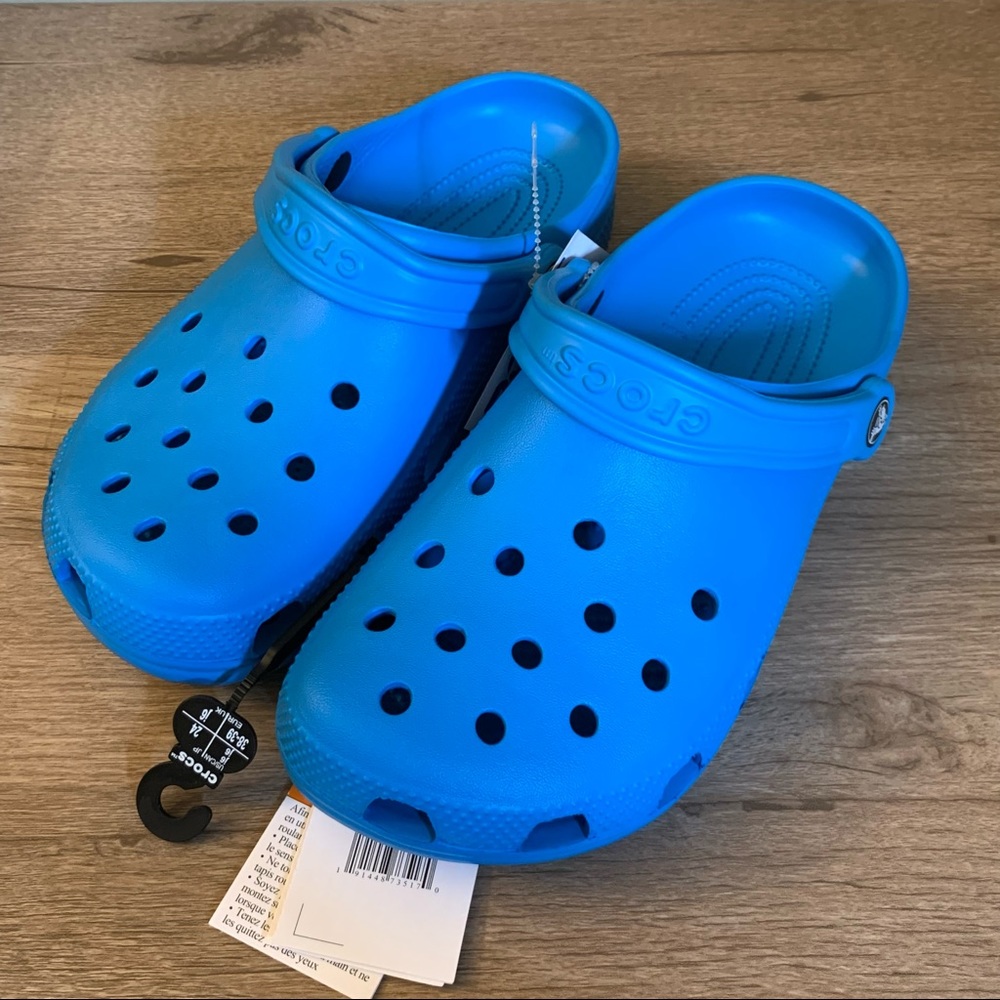 Original Classic Crocs Junior Kids Children Unisex Clog Ocean Blue Size J6 Youth